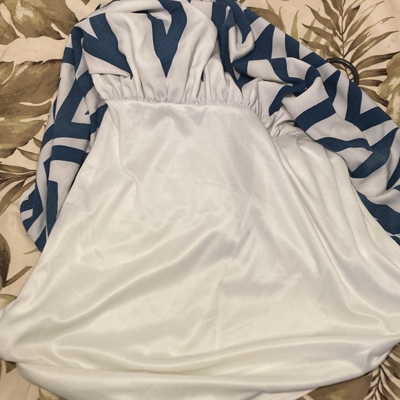 Xhilaration (Target) Navy Blue And White Sleeveless Dress - Picture 10 of 12